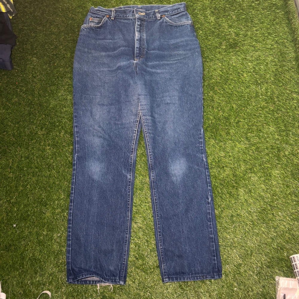 Vintage Lee Riders Jeans Mens 34x30 Made in USA Scovill Zipper High Rise Denim